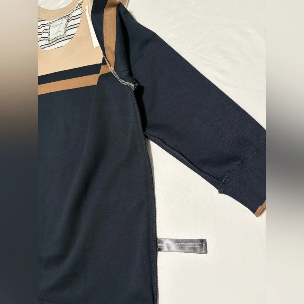 NWT-Denim & Flower Neutral Ribbed Crewneck Sweater - Picture 8 of 14